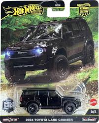 Hot Wheels Premium 2024 Toyota Land Cruiser Negra Escudería Miniatura