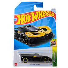 Hot Wheels Bugatti Bolide Amarillo | HW Exotics 1:64 coleccionables Alonso