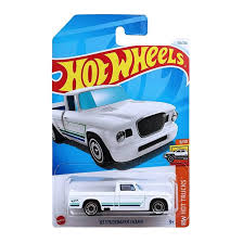 Hot Wheels Studebaker Champ ’63 Blanco | Serie HW Hot Trucks 9/10 | 1:64 coleccionables Alonso