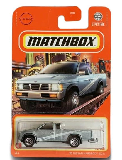 Matchbox Nissan Hardbody D21 Plata – Diecast Camioneta 1:64 | 15/100