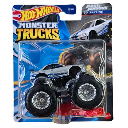 Hot Wheels Monster Trucks Nissan Skyline Fast & Furious Plateado | Edición Especial 2023