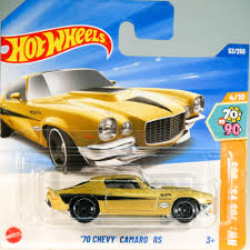 Hot Wheels '70 Chevy Camaro RS Dorado | Serie '70s vs. '90s | Muscle Car Coleccionable