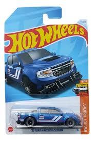 Hot Wheels 2025 Ford Maverick Custom Azul y Amarilla | Variantes de Color | Pickup Moderna 1:64