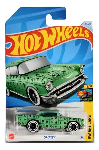 Hot Wheels ’57 Chevy Verde o Negro – Clásico de Colección