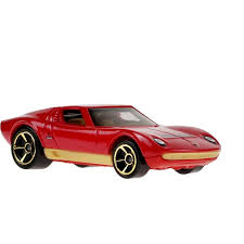 Hot Wheels '71 Lamborghini Miura SV Rojo | Short Card | Serie '70s Vs. '90s