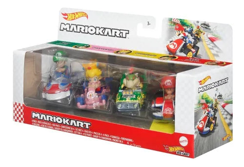 Hot Wheels Mario Kart 4 Pack