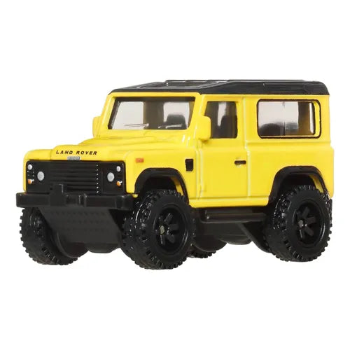 Hot Wheels Premium Land Rover Defender 90 Amarillo