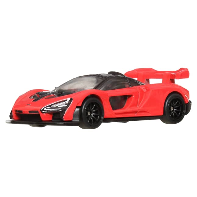 Hot Wheels Premium McLaren Senna Fast & Furious Rojo Escudería Miniatura