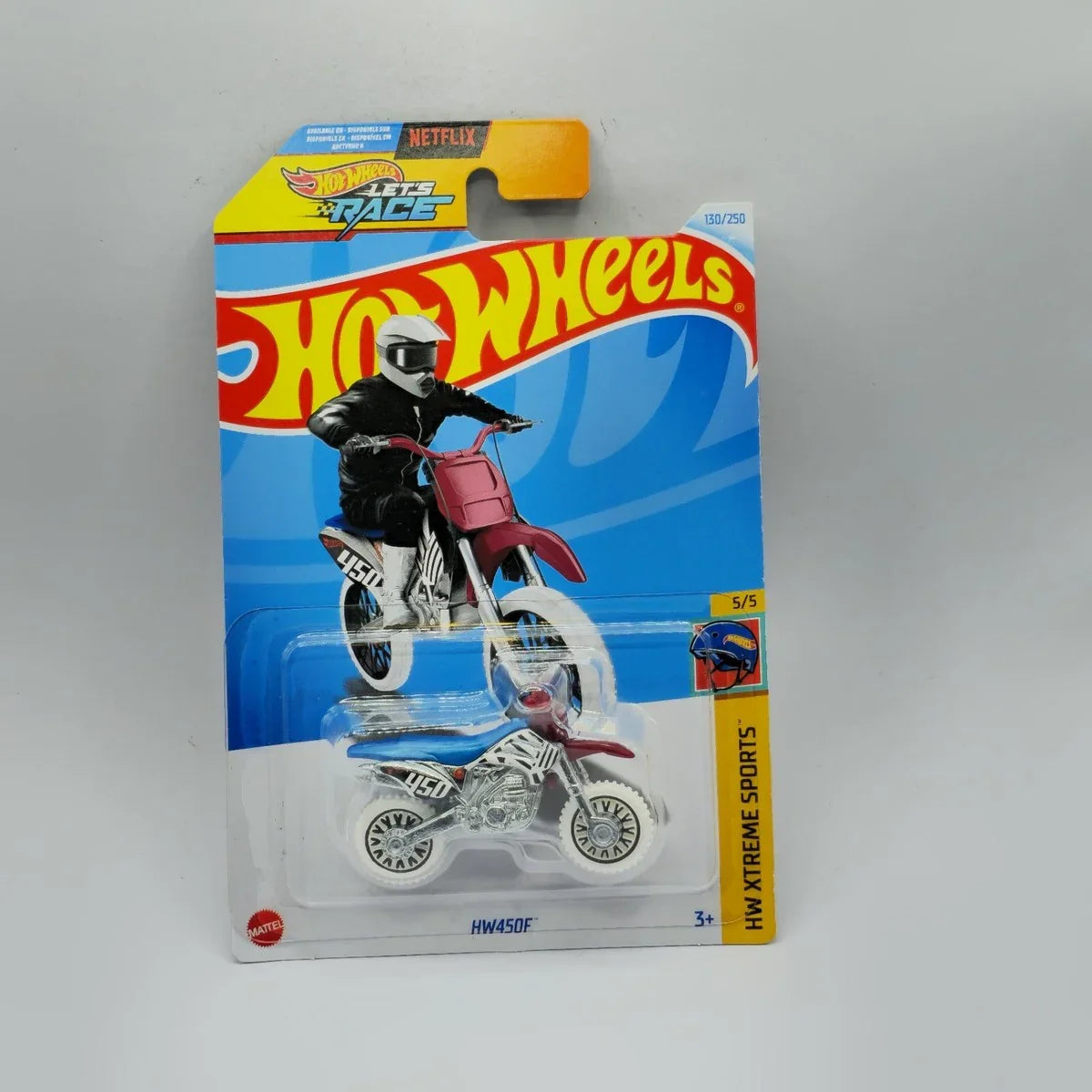 Hot Wheels HW450F 2024 – Motocicleta de Cross | Serie Mainline Case N